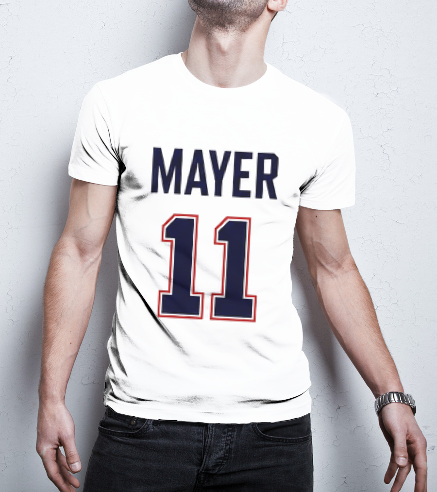 Red Sox 2026 Marcelo Mayer 11 Football Jersey Giveaway T-Shirt