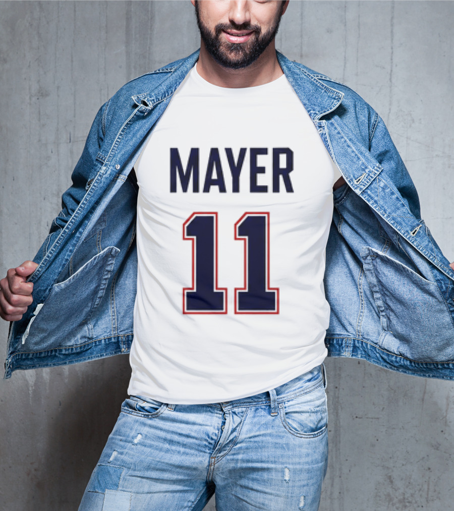 Red Sox 2026 Marcelo Mayer 11 Football Jersey Giveaway T-Shirt
