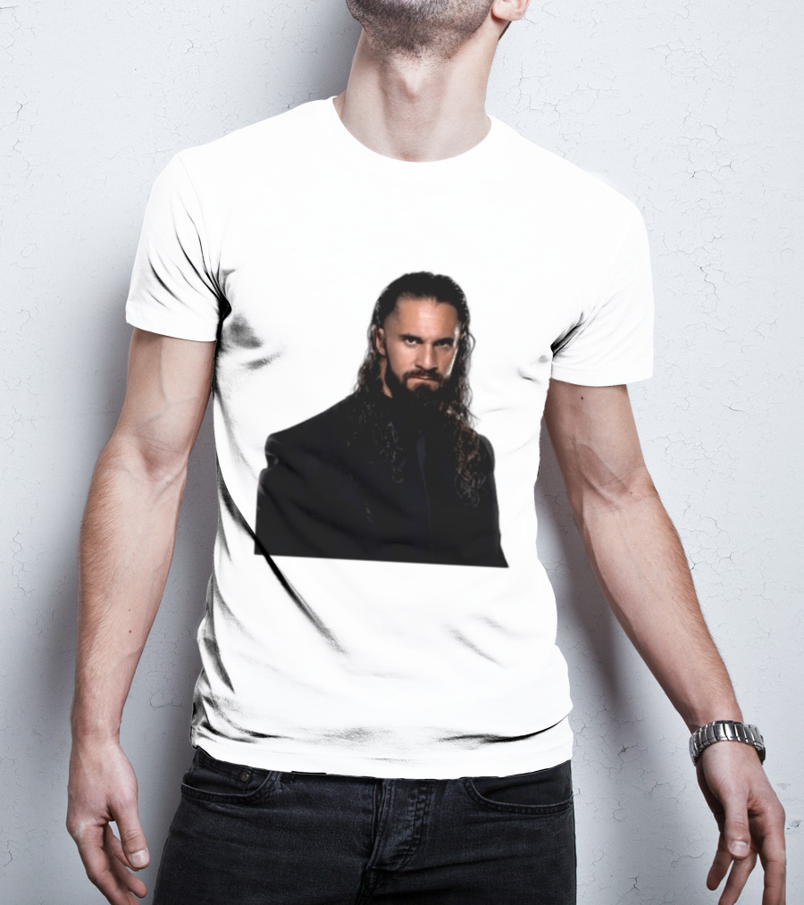Seth Rollins Has A New Render Intense Gaze And Long Hair T-Shirt