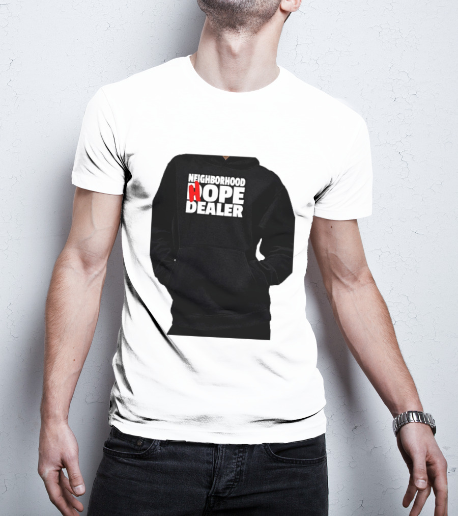 Neighborhood Hope Dealer Bold Red And White T-Shirt