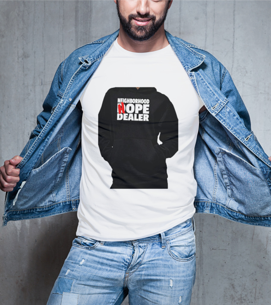 Neighborhood Hope Dealer Bold Red And White T-Shirt