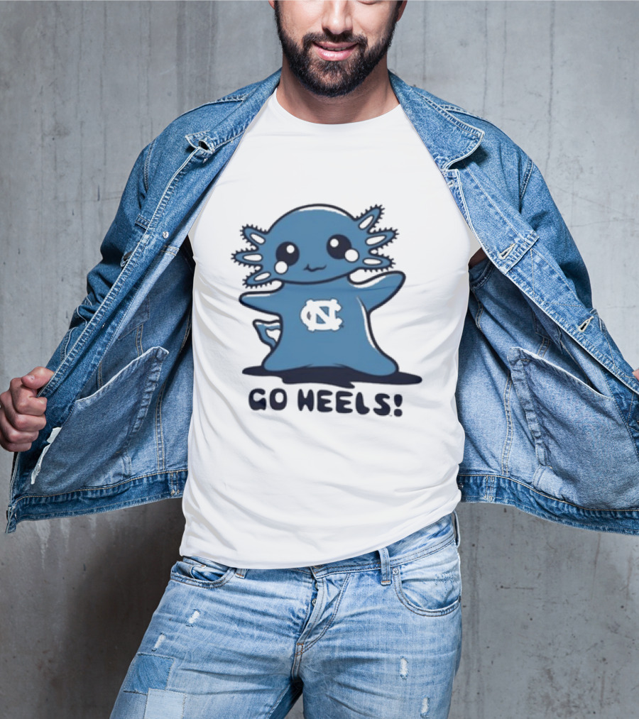 UNC Axolotl Go Heels Cute College Sports T-Shirt