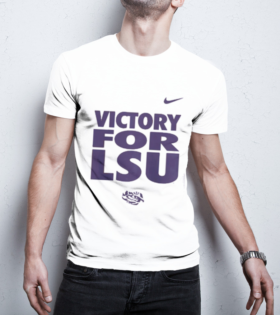 Victory For LSU Nike Tigers T-Shirt