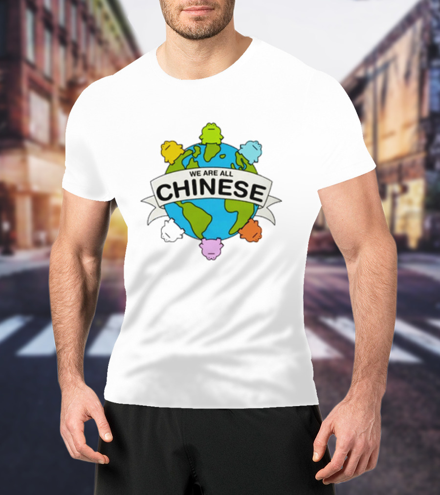 We Are All Chinese Frog Earth Globe Diversity T-Shirt
