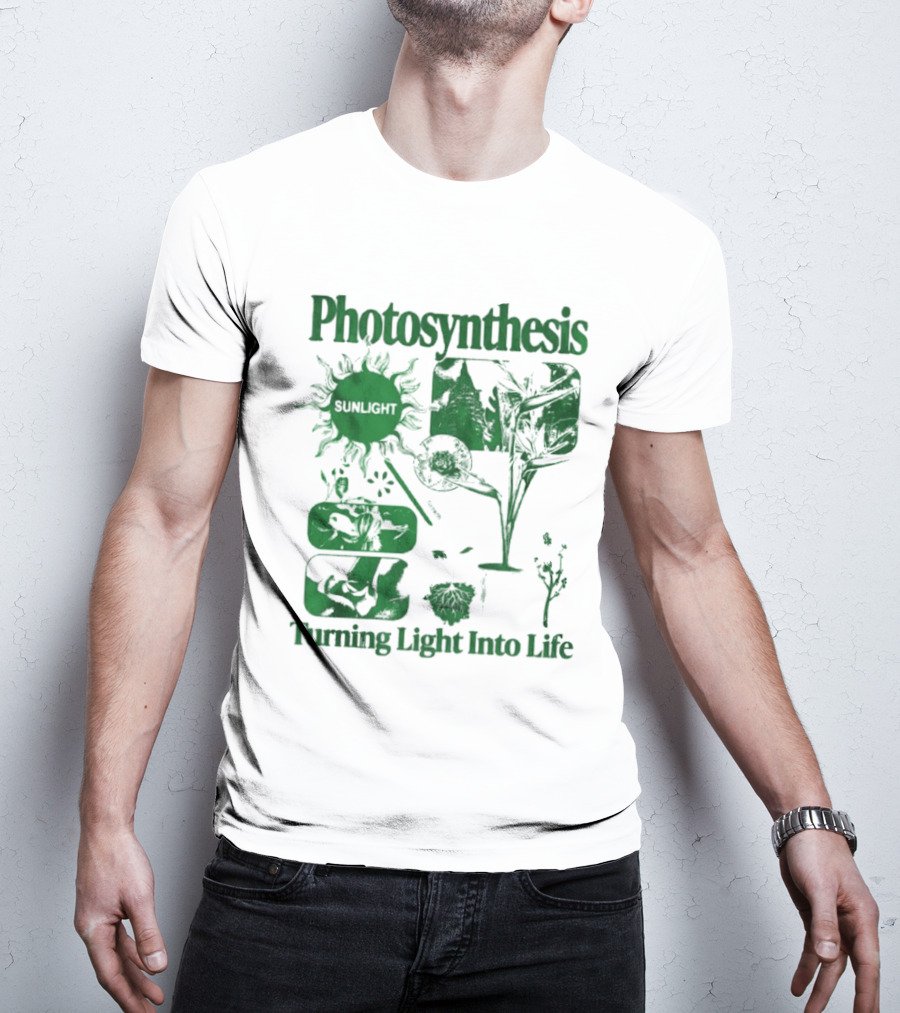 Photosynthesis Turning Light Into Life Science Botanical Diagrams T-Shirt
