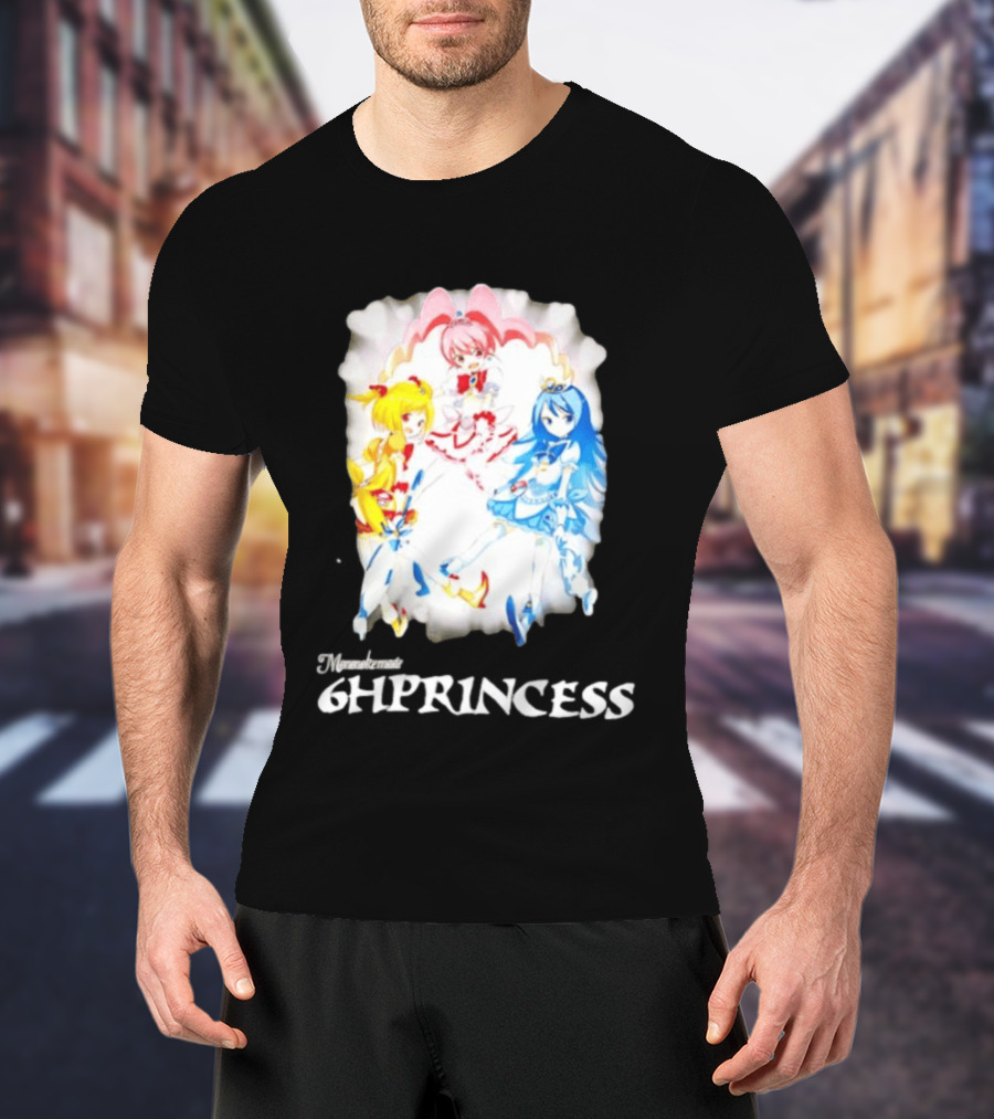 Mononoke 6HPPrincess Anime Characters Colorful Trio T-Shirt