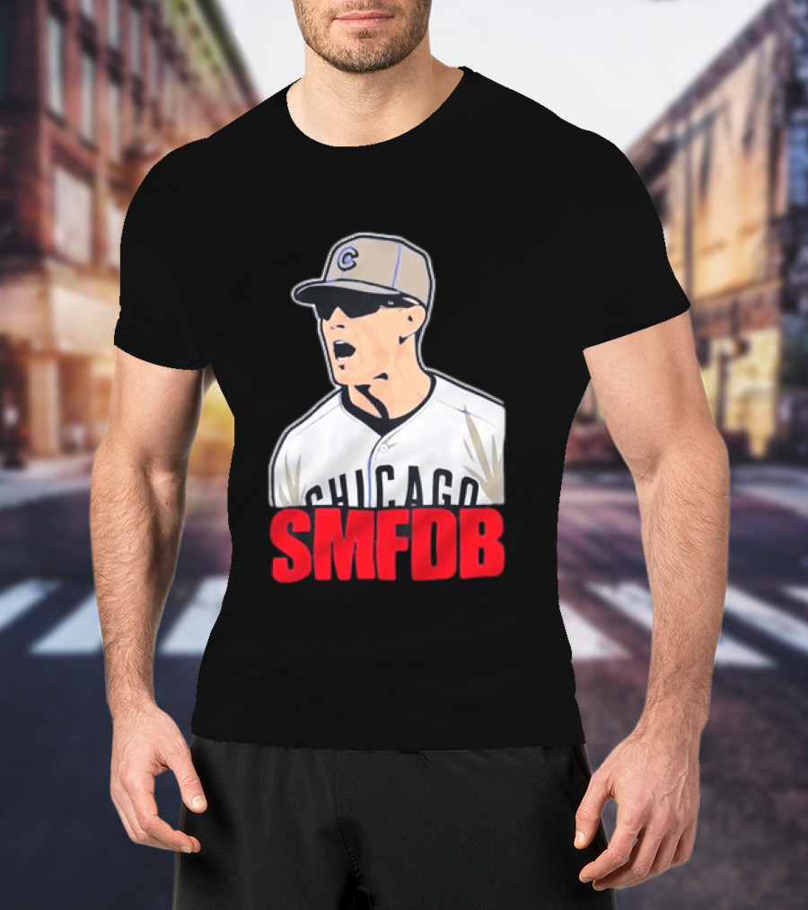 Chicago Cubs SMFDB Manager Yelling Iconic Baseball Team Fan T-Shirt