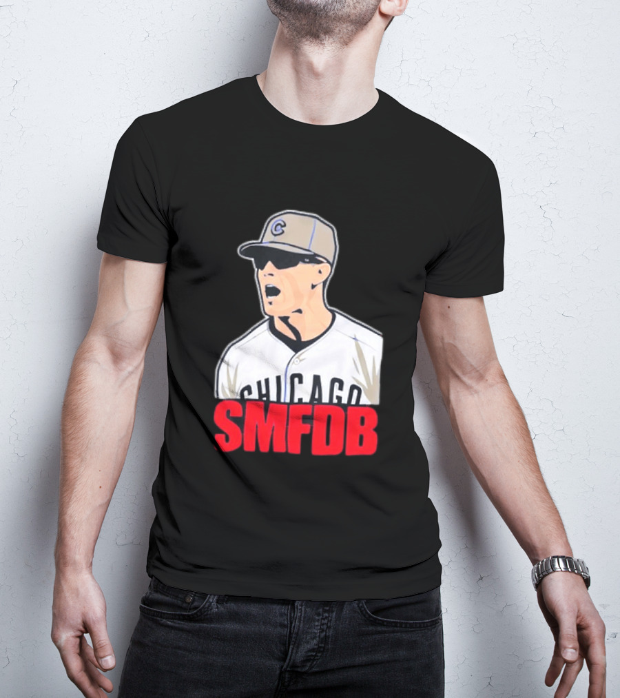 Chicago Cubs SMFDB Manager Yelling Iconic Baseball Team Fan T-Shirt