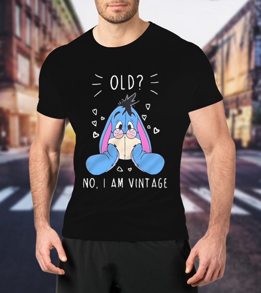 Old No I Am Vintage Disney Eeyore Wearing Glasses T-Shirt