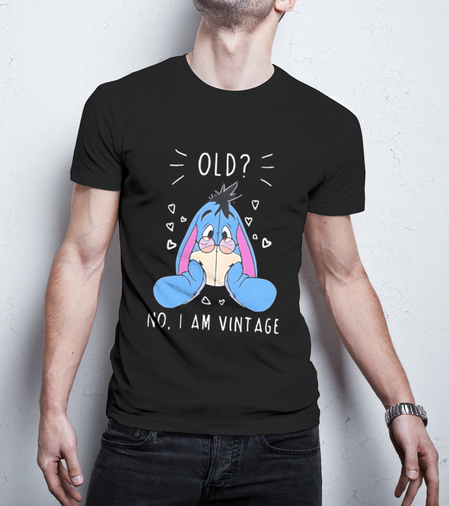 Old No I Am Vintage Disney Eeyore Wearing Glasses T-Shirt