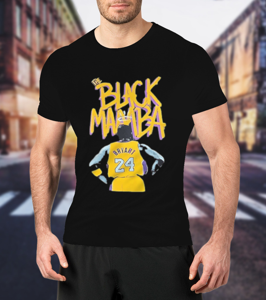 The Black Mamba Bryant 24 Los Angeles Lakers T-Shirt