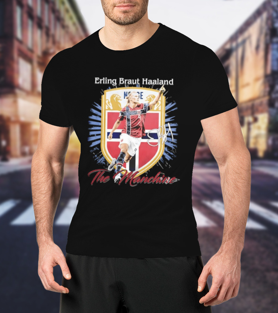 Erling Braut Haaland Norway National Team The Manchine Norway T-Shirt