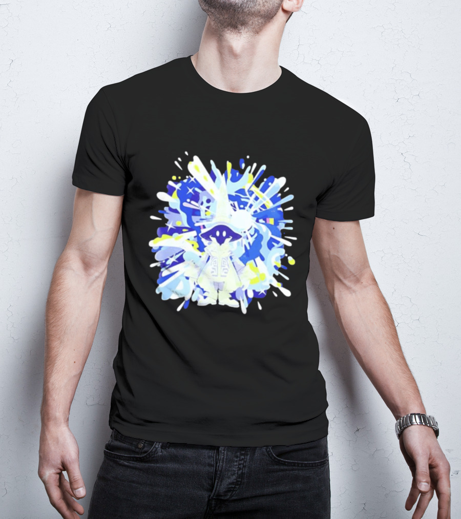 Vivi Ornitier Final Fantasy Black Mage Magic Stars Explosion T-Shirt