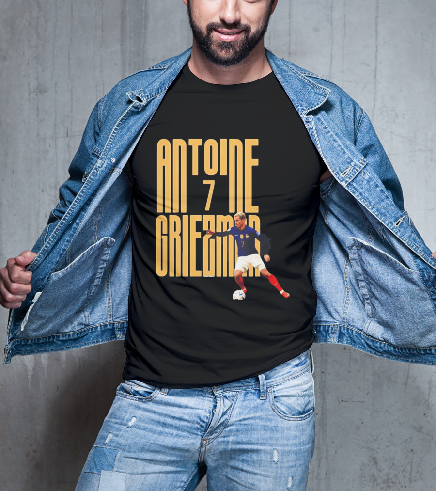 Antoine Griezmann 7 France Football Dribbling T-Shirt