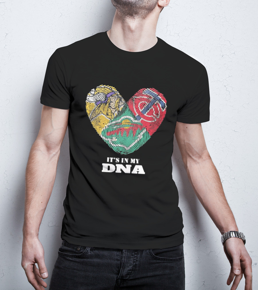 Minnesota Vikings Timberwolves Wild It's In My DNA T-Shirt