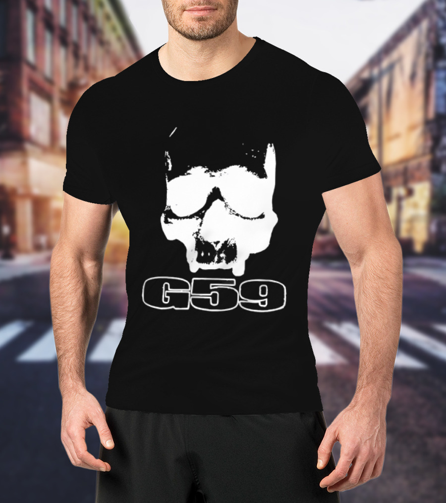 G59 Skull Black Graphic With Skull T-Shirt