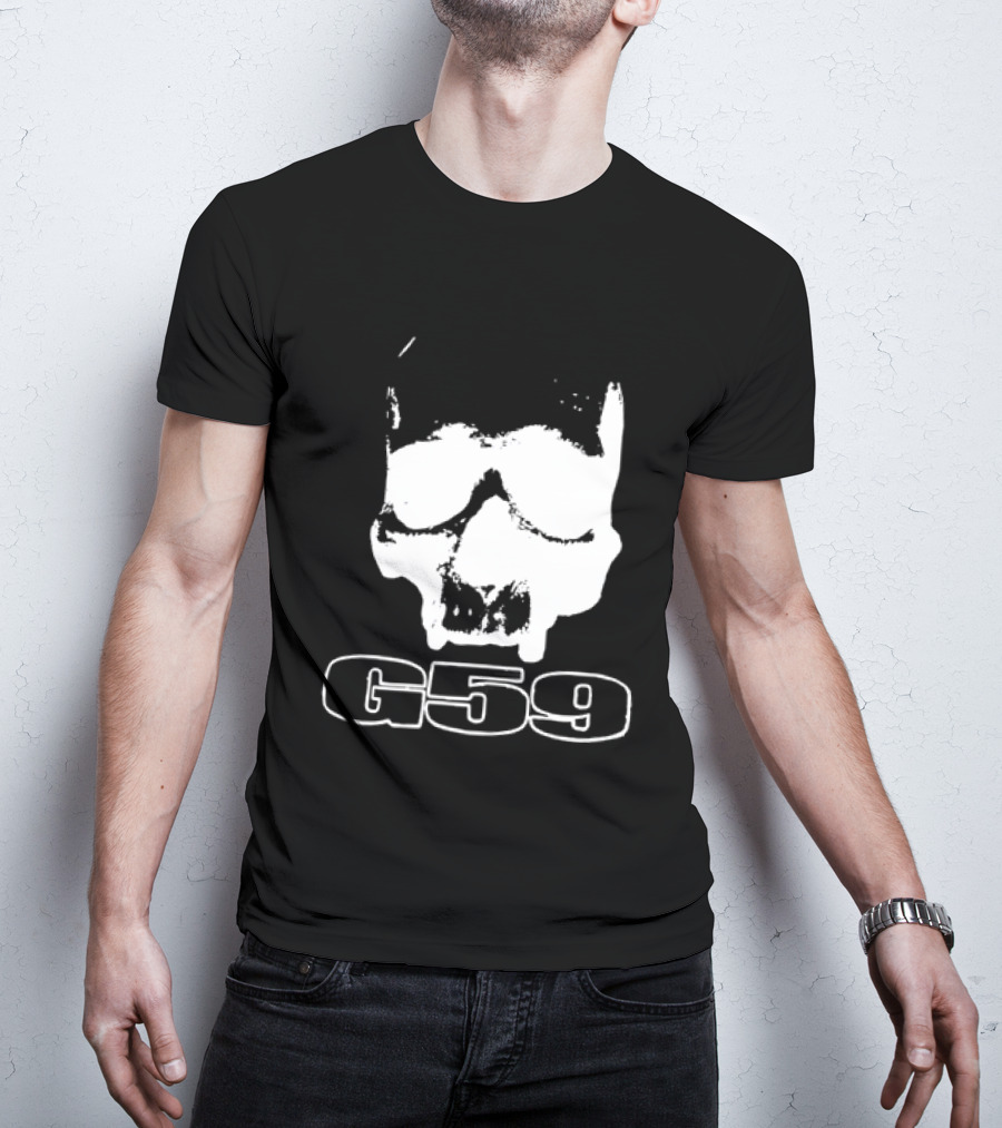 G59 Skull Black Graphic With Skull T-Shirt