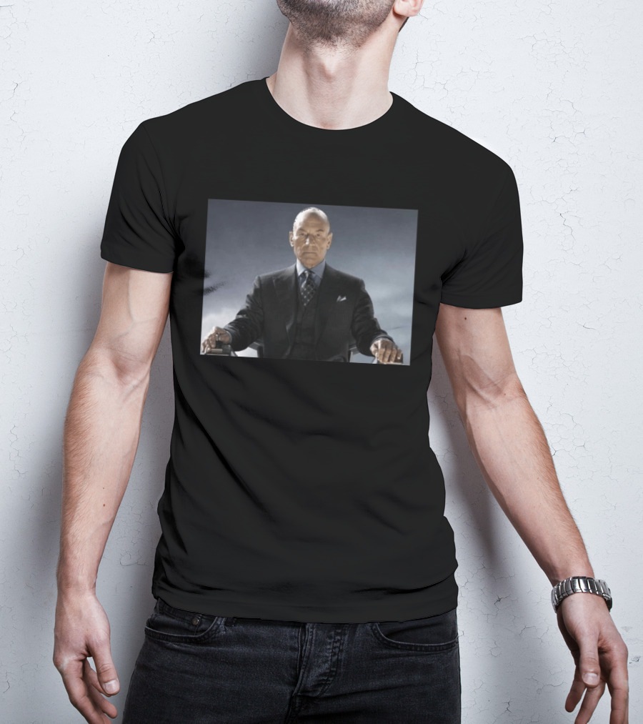 Patrick Stewart Never Retires Iconic Star Role Suit Image T-Shirt