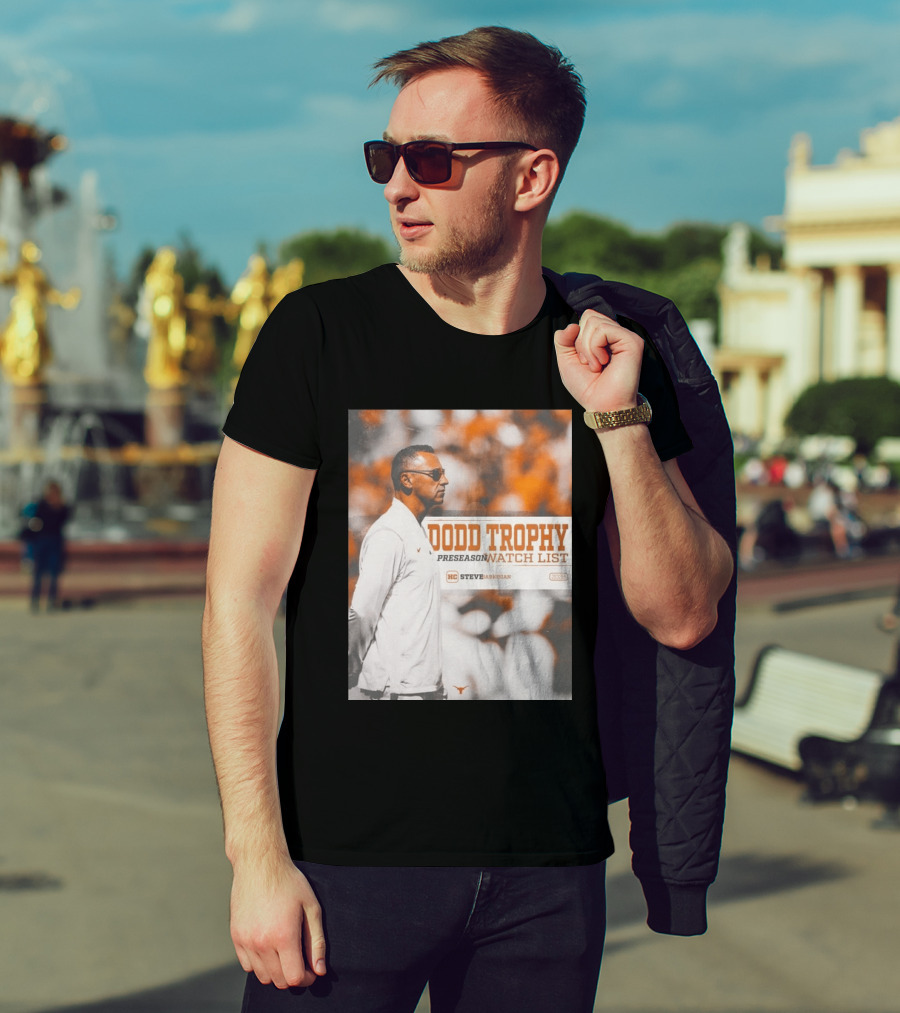 Dodd Trophy Preseason List Steve Sarkisian 2026 Texas Football T-Shirt