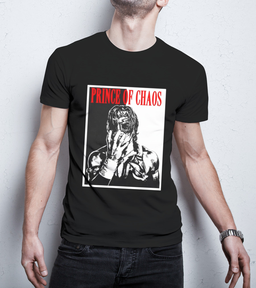 Shado Jr Prince Of Chaos Wrestling Lucha Libre Masked Wrestler T-Shirt