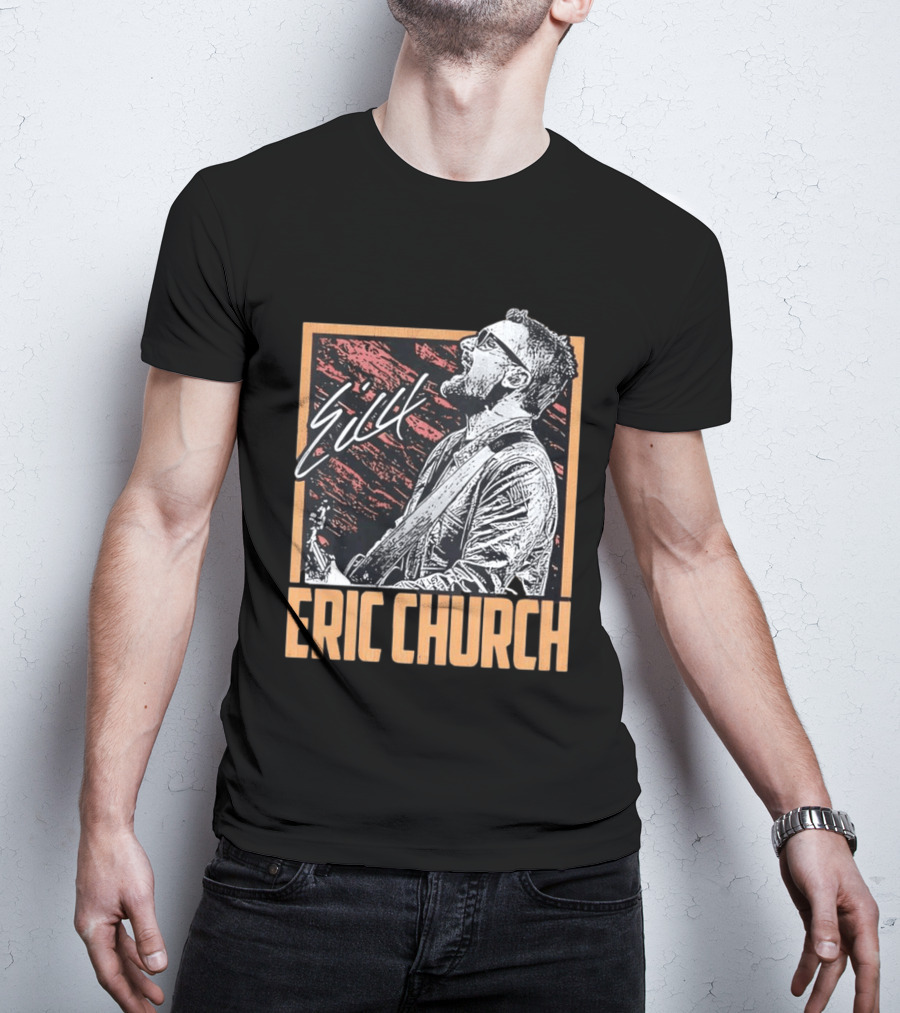 Sick Eric Church Live Singing Performance T-Shirt