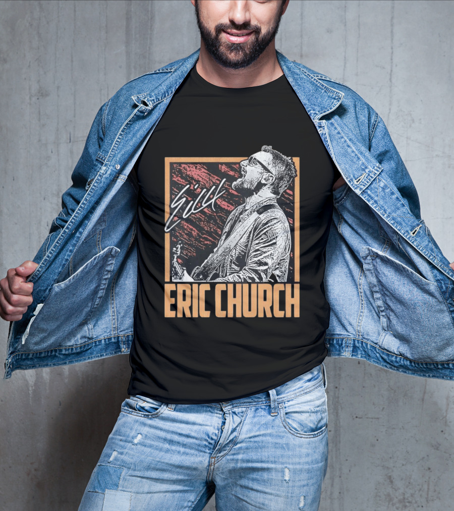 Sick Eric Church Live Singing Performance T-Shirt