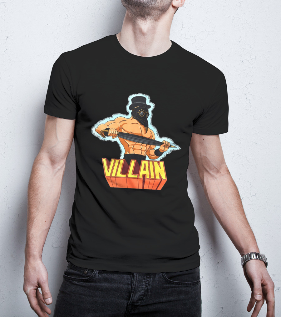Villain Plague Doctor Warrior With Sword T-Shirt