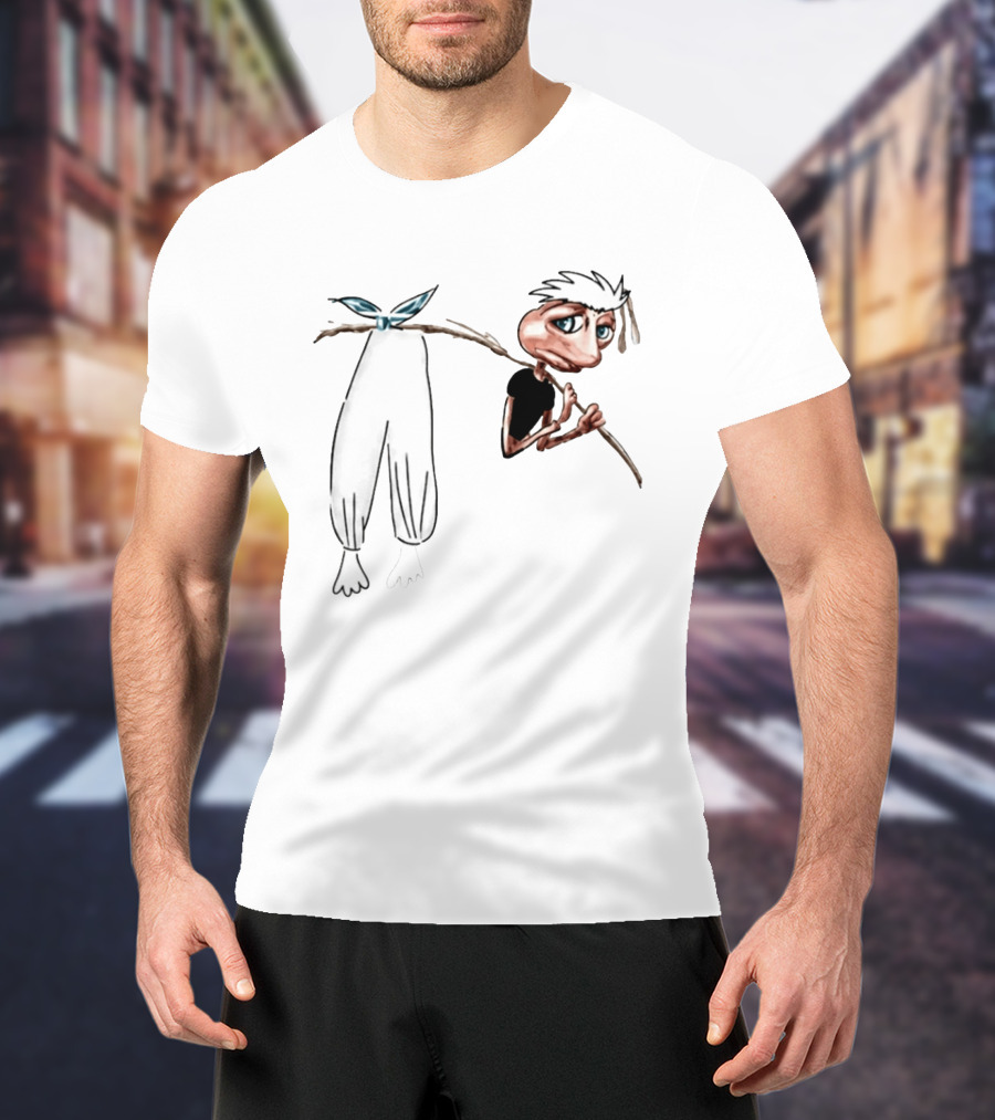 Go Jo Joe Biden Hobo Cartoon Character With Bindle And Pants T-Shirt