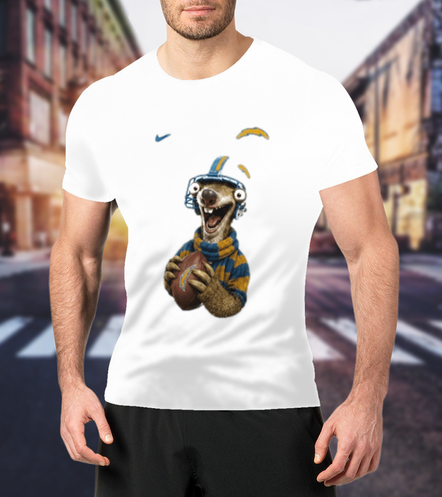 Sid Ice Age Los Angeles Chargers Football Fan Gear T-Shirt