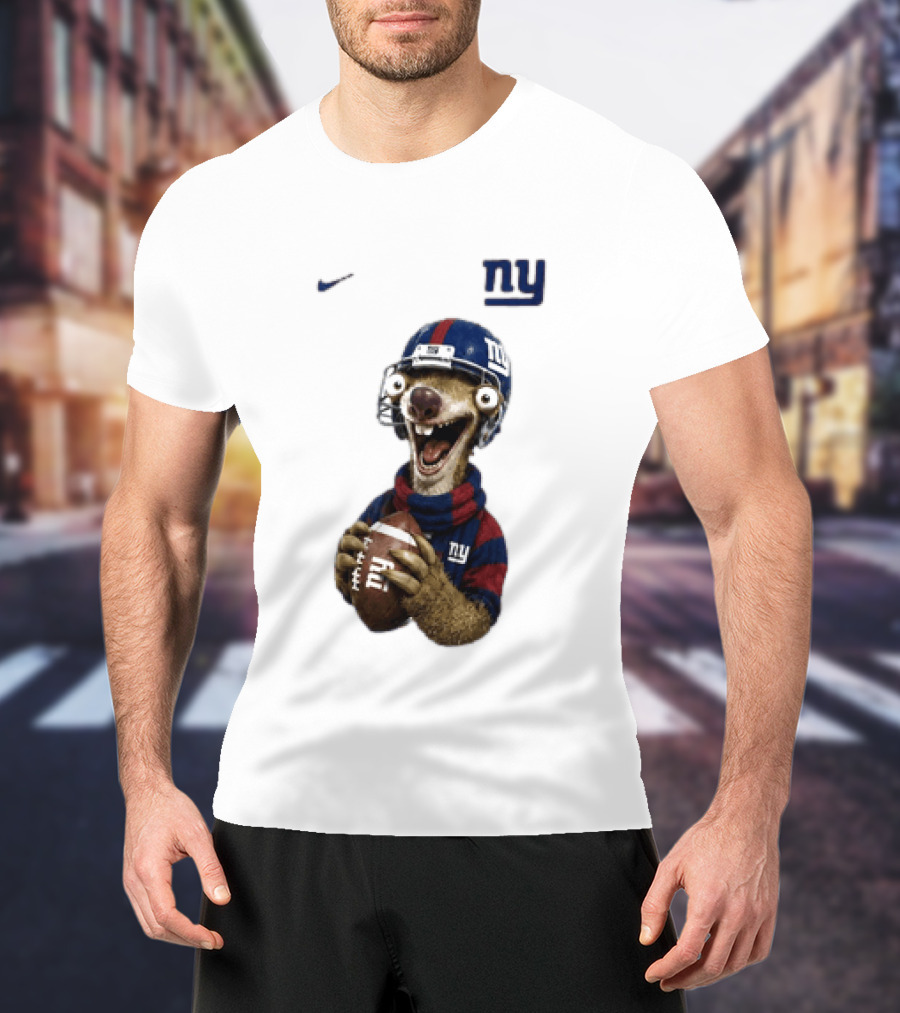 Sid The Sloth New York Giants Football NFL Fan Gear T-Shirt