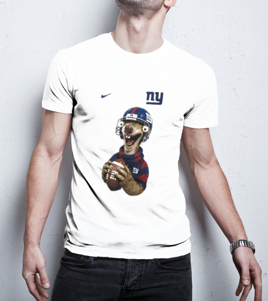 Sid The Sloth New York Giants Football NFL Fan Gear T-Shirt