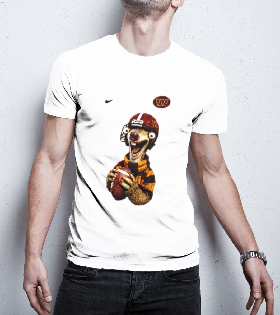 Sid The Sloth Washington Commanders Football Helmet Nike T-Shirt