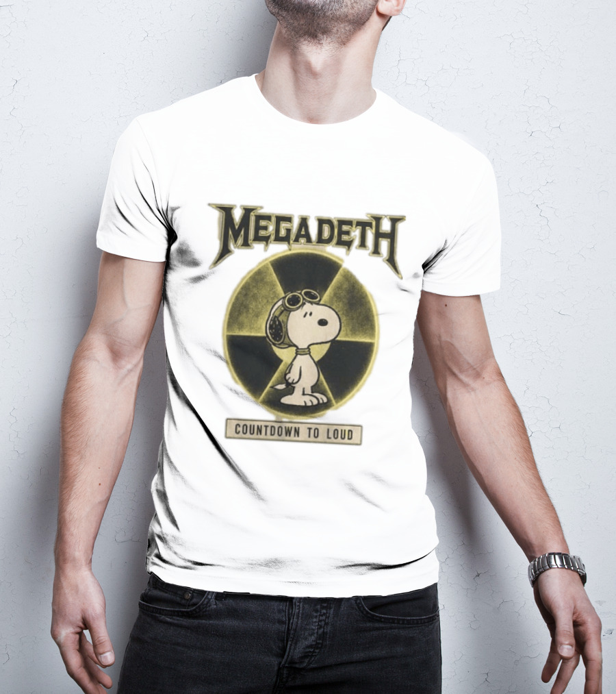 Snoopy MEgadeth Countdown To Loud T-Shirt