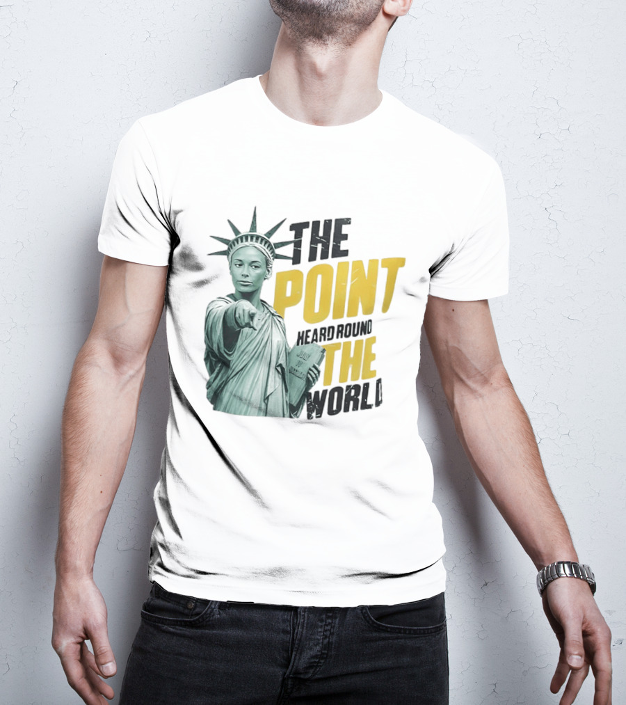 The Point Heard Round The World Statue Of Liberty Sophie Cunningham Indiana Fever T-Shirt