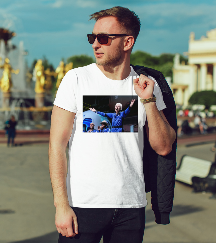 Wally Funk Age Record Space Travel Blue Origin Crew Celebration T-Shirt