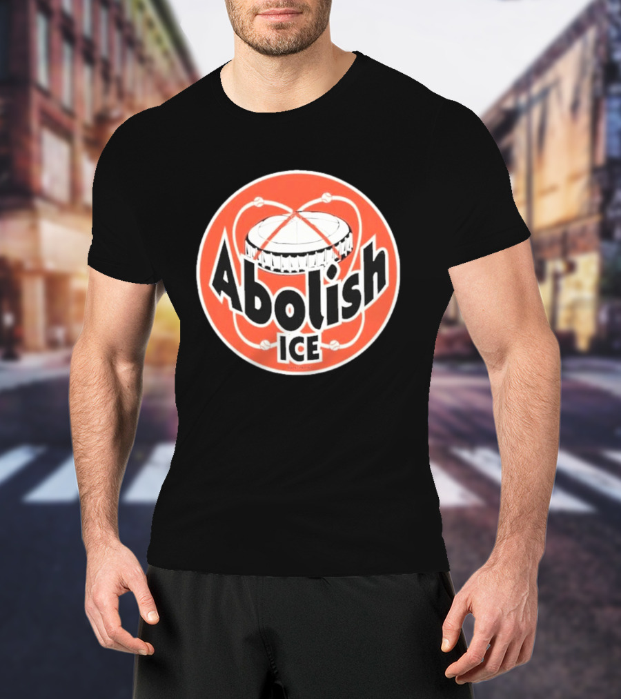 Abolish Ice Houston Astrodome Retro Baseball T-Shirt