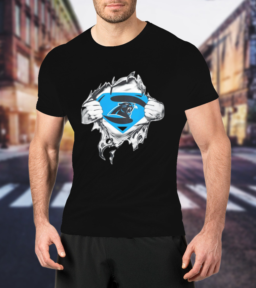 Carolina Panthers Superman Inspired Fan T-Shirt
