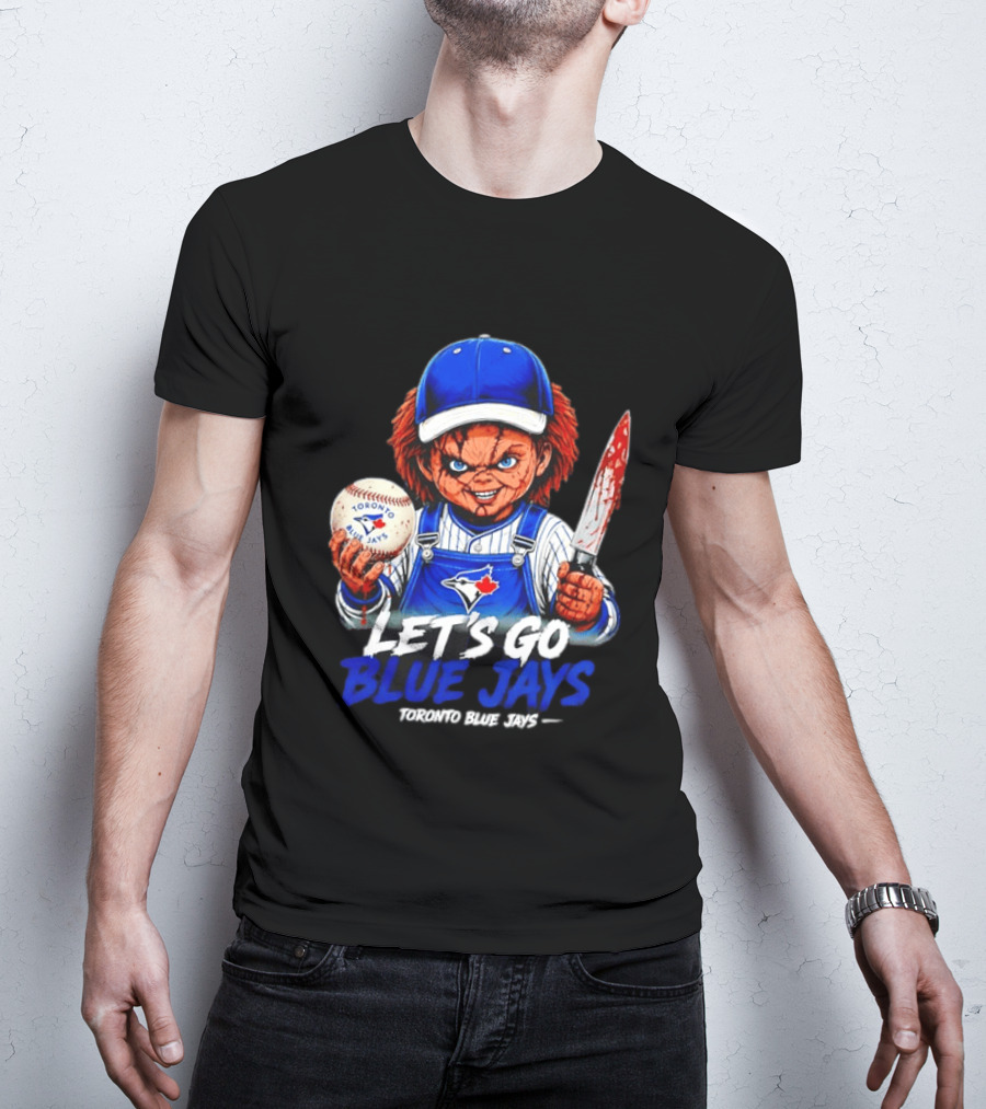 Chucky Toronto Blue Jays Let's Go Blue Jays Horror MLB T-Shirt