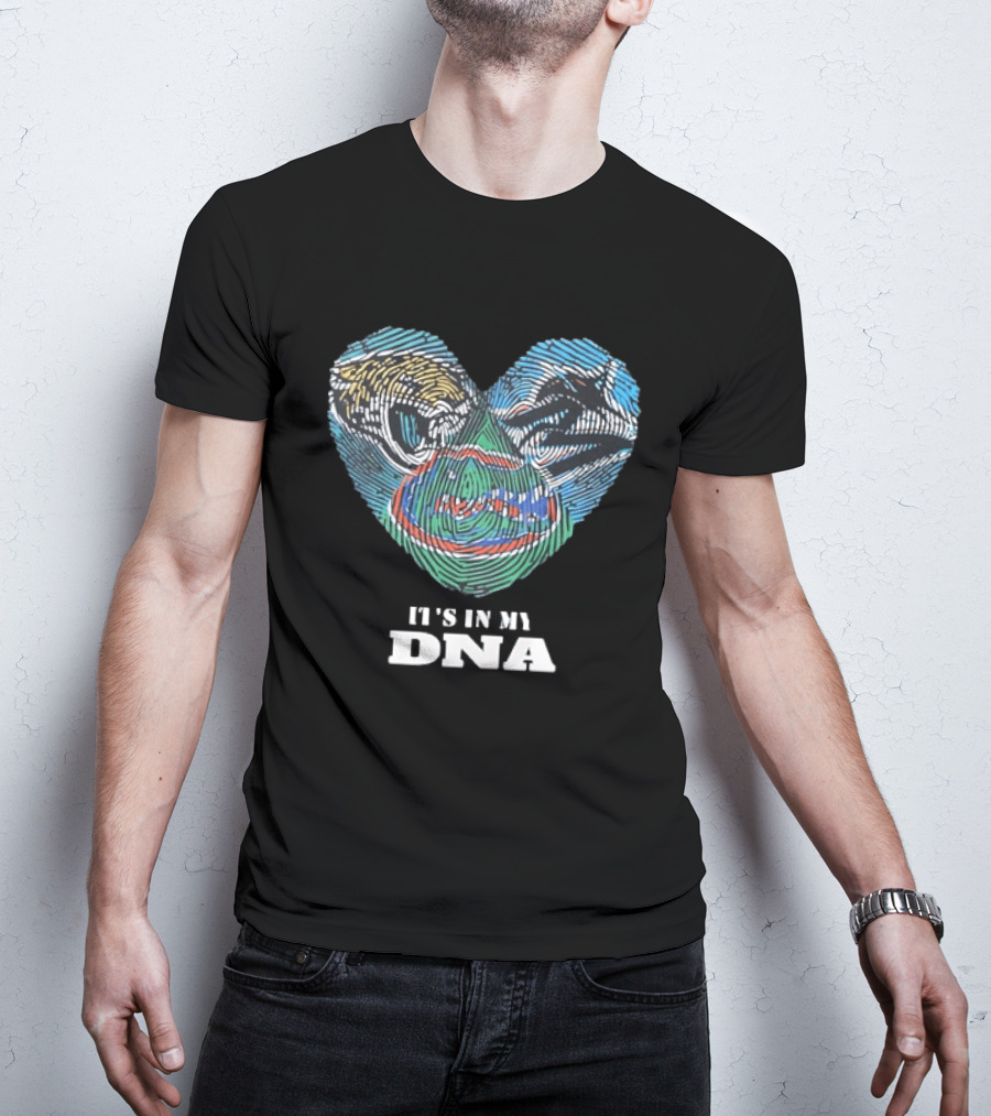 Florida Gators It's In My DNA Heart T-Shirt