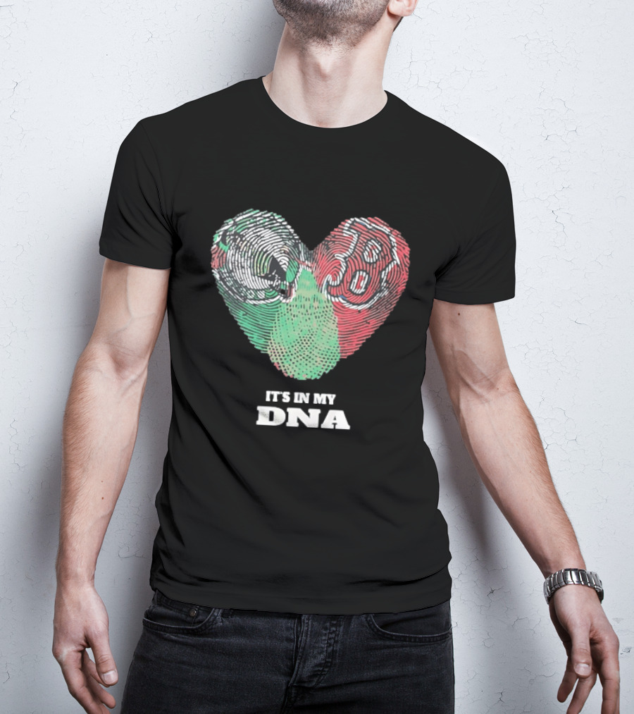 It’s In My DNA Heart Flag T-Shirt