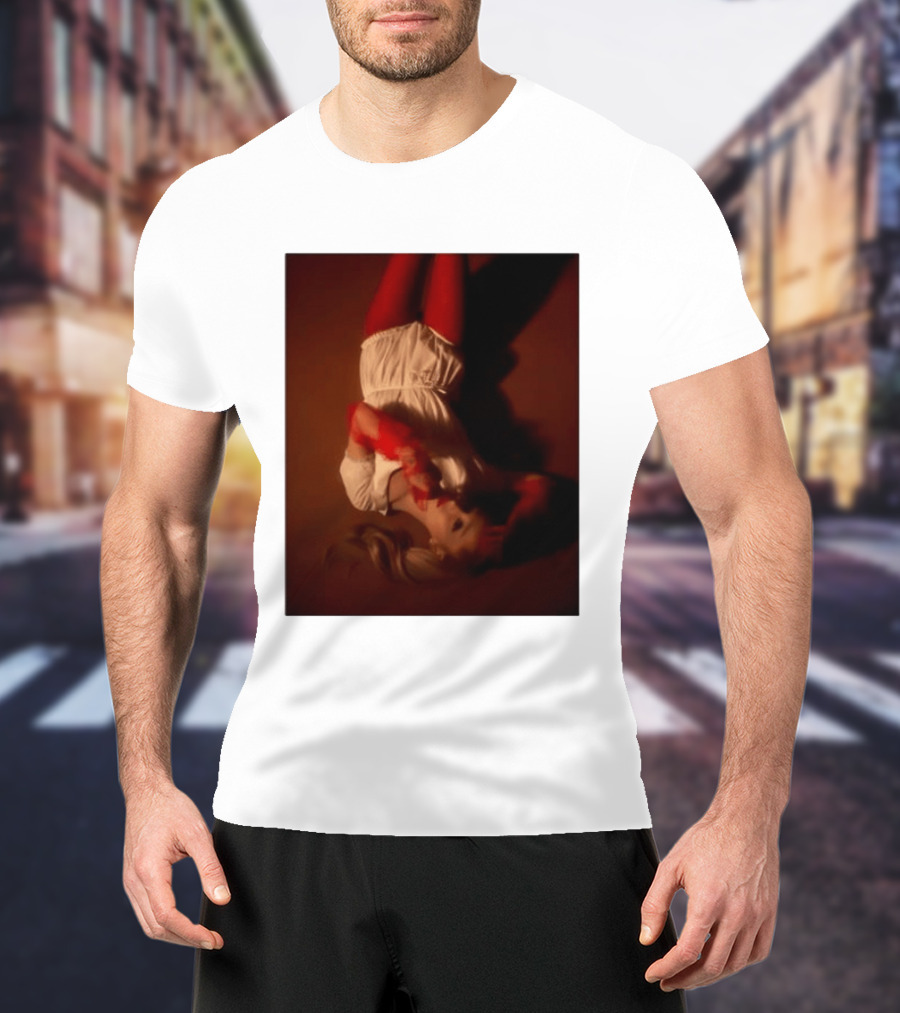 Ariana Grande Red And White Eternal Sunshine Aesthetic T-Shirt