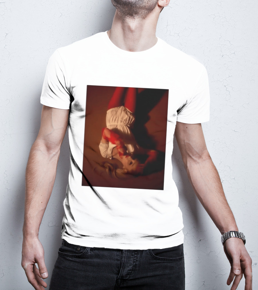 Ariana Grande Red And White Eternal Sunshine Aesthetic T-Shirt