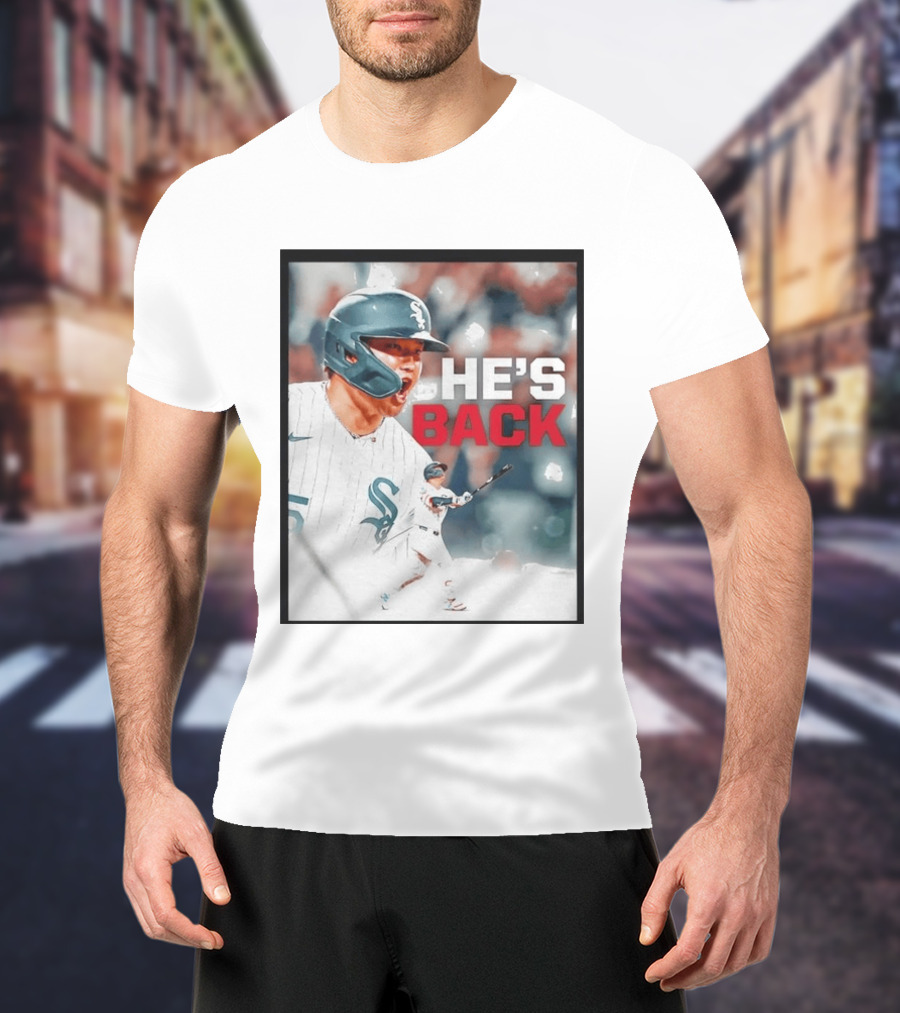 Chicago White Sox Munetaka Murakami He's Back Celebratory Moment T-Shirt