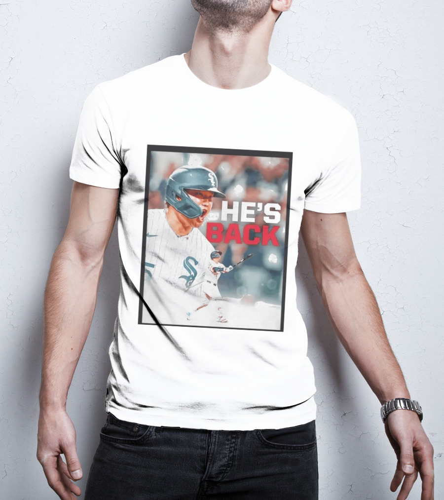 Chicago White Sox Munetaka Murakami He's Back Celebratory Moment T-Shirt