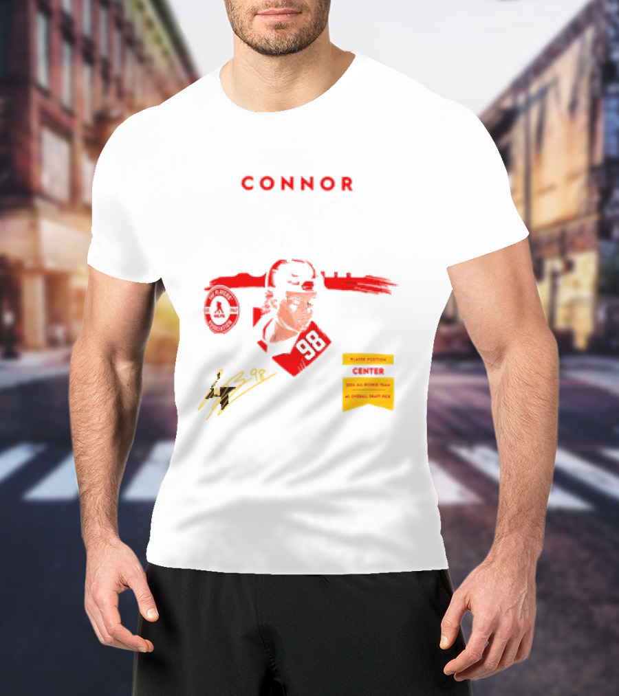 Connor Bedard Chicago Blackhawks #98 Rookie Spotlight Player Position Draft Pick T-Shirt