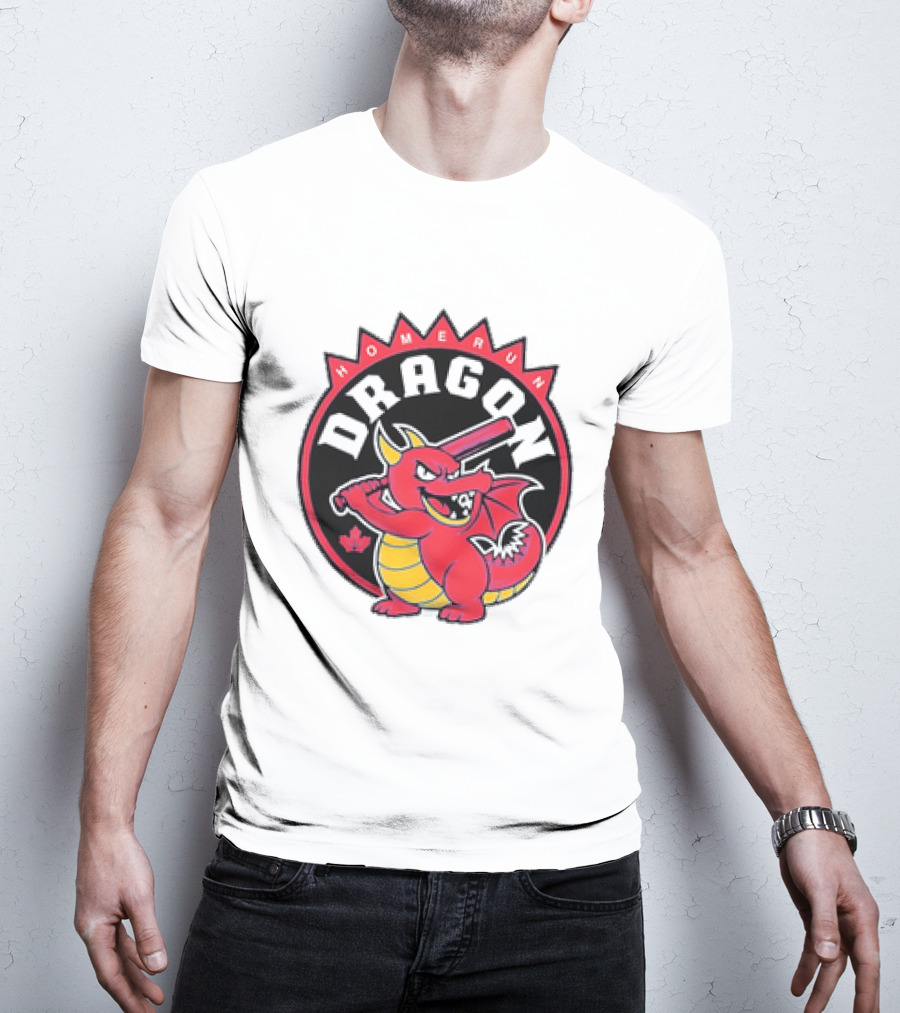Homerun Dragon Toronto Blue Jays Baseball Canada Leaf T-Shirt