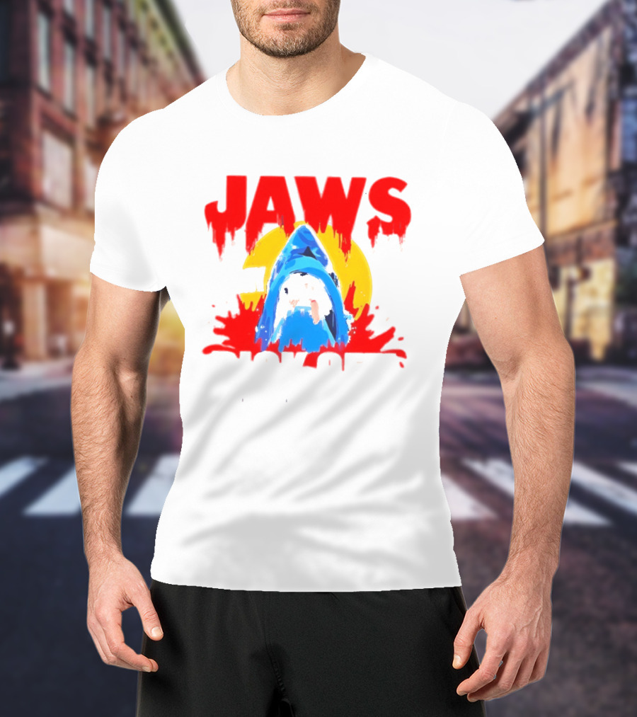 Jaws Bit My Dick Off Amity Island New England Shark Attack T-Shirt