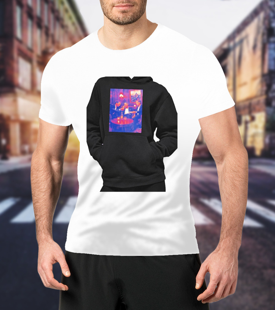 Rafael Nadal Novak Djokovic Roger Federer Tennis Legends The Big Three Iconic Gathering T-Shirt