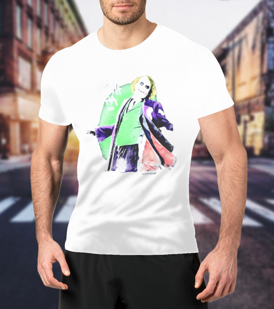 Joker The Dark Knight Ha Ha Ha Iconic Villain Laugh T-Shirt