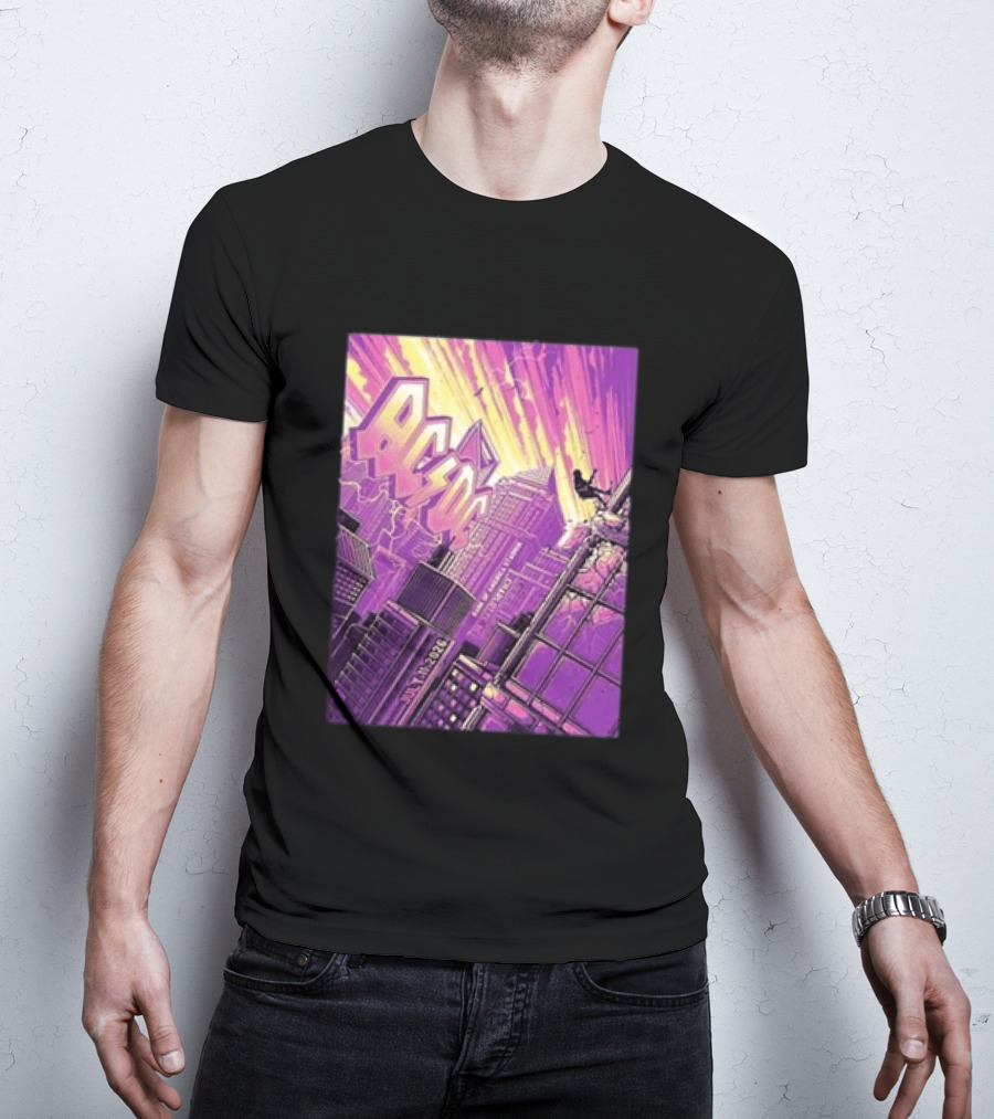 ACDC Charlotte PWR Up North America Tour July 11 2026 Skyline T-Shirt